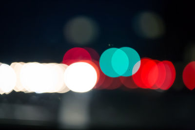 Defocused lights at night