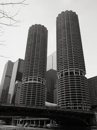 Low angle view of buildings against sky