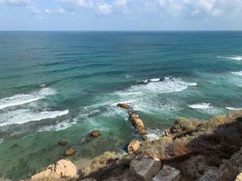 Scenic view of sea against sky