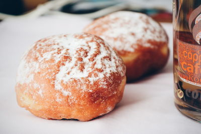 Close-up of bread on table