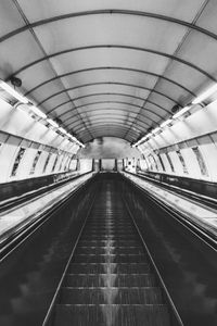 Underground walkway in subway