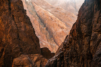 Scenic view of rocky mountains