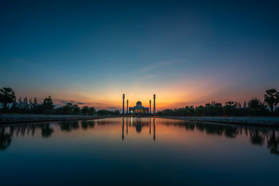 Sunset over the mosque