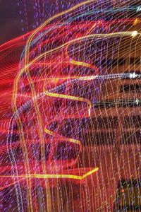 Light trails at night