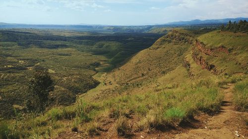 Scenic view of landscape against sky