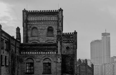 Low angle view of historical building against sky