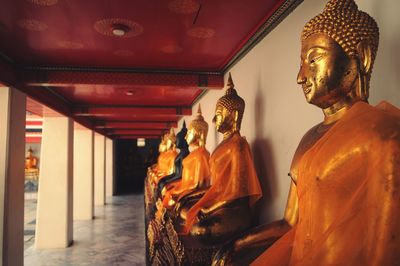 Buddha statues in temple