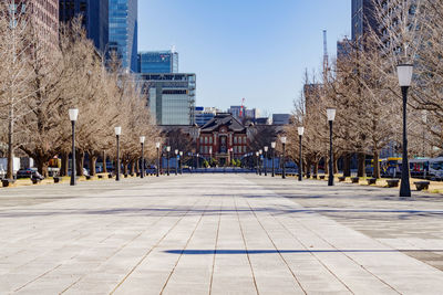 Scenery of tokyo station building marunouchi, chiyoda-ku, tokyo, japan