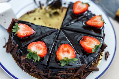 Close-up of food in plate