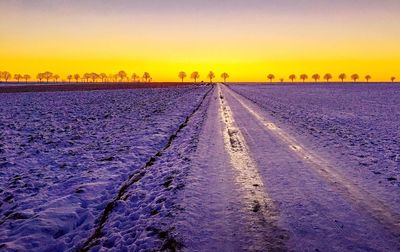 Scenic view of landscape against clear sky