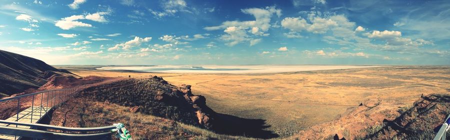 Panoramic view of landscape against sky