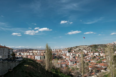 Buildings against the sky in ankara city