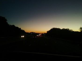 Road at night