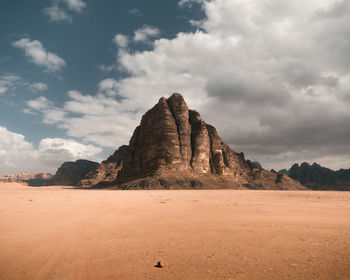 Scenic view of desert against sky