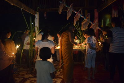 Group of people at music concert