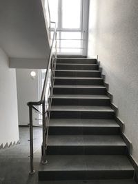 Low angle view of staircase in building