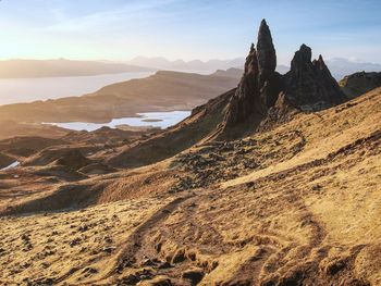 Hiking at the old man of storr. the old man of storr is one of most photographed wonders in world