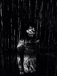 Reflection of trees in water