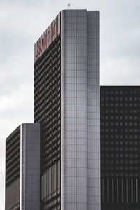 Low angle view of modern building against sky