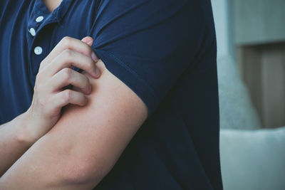 Close-up of woman hand with tattoo