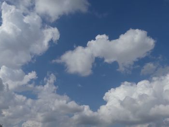 Low angle view of clouds in sky