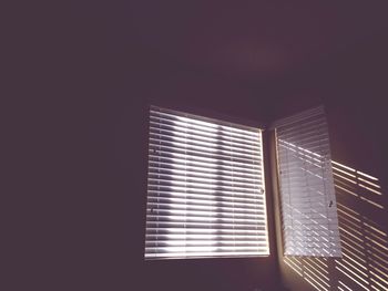 Sunlight through window blinds