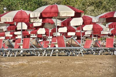 Bicycles parked in a row