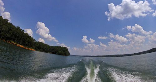 Panoramic view of sea against sky