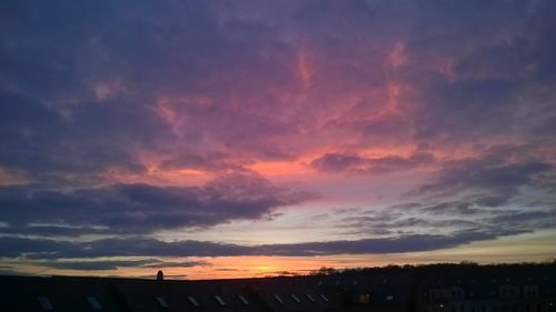 Scenic view of sky during sunset