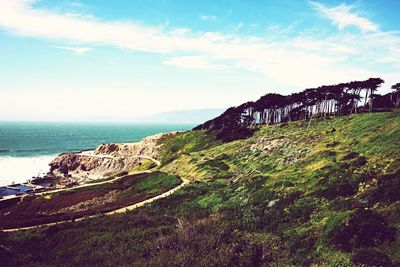 Scenic view of sea against sky