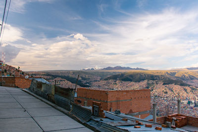 View of la paz from rooftop