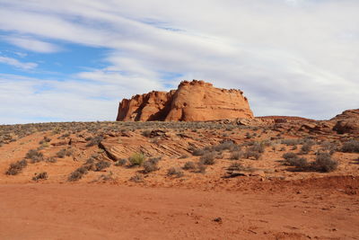 Rock formations in desert