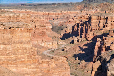 Rock formations in a desert