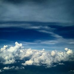 Low angle view of cloudy sky