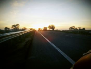 Road at sunset