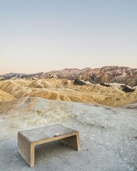 Scenic view of mountains against clear sky