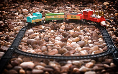 Close-up of sweet food at market stall