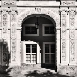 Facade of building