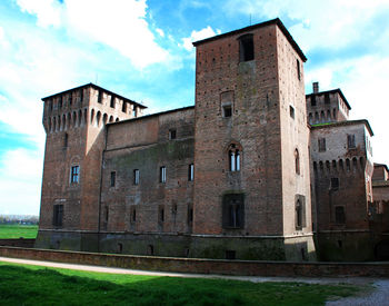 Low angle view of historic building against sky