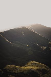 Scenic view of landscape against clear sky