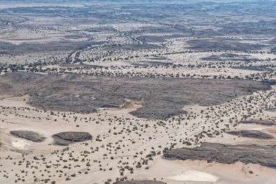 High angle view of a desert