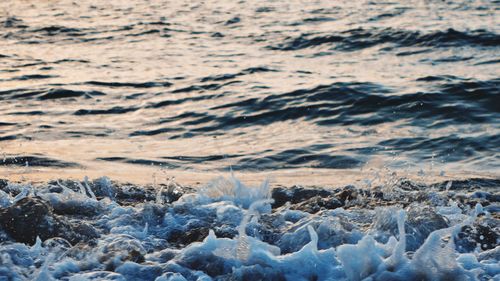 Full frame shot of sea waves