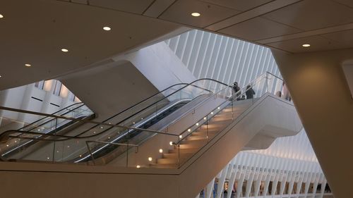 Low angle view of staircase in building