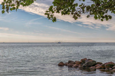 Scenic view of sea against sky