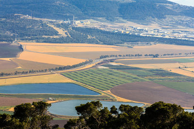 Aerial view of landscape against sky