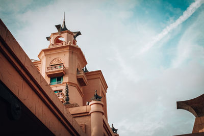 Low angle view of building against sky