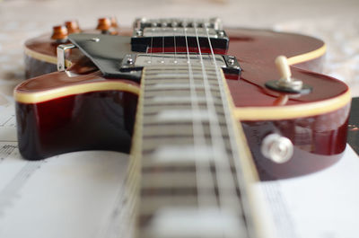 Close-up of guitar