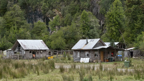 Rustic house in the remote southern chile