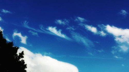 Low angle view of cloudy sky