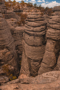 Rock formations in a desert